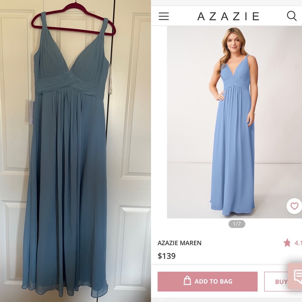 NWT Azazie Maren Bridesmaid/Evening Dress